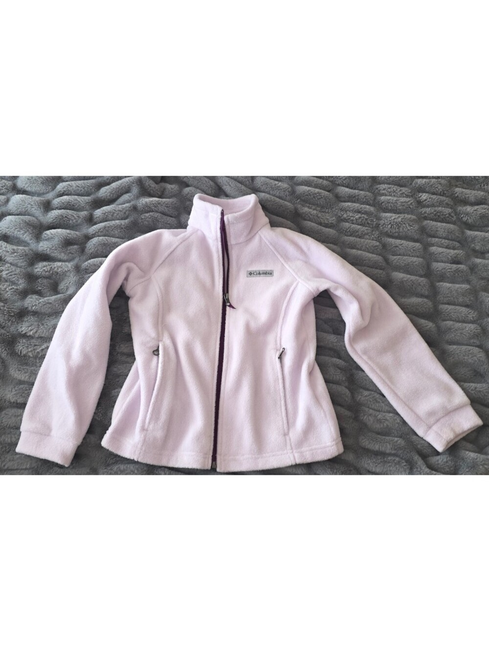 Columbia Girls Light Pink Fleece Zip Jacket